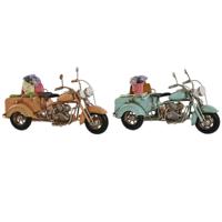 Decoratieve figuren Home ESPRIT Blauw Oranje Vintage 22 x 10,5 x 11,5 cm (2 Stuks)