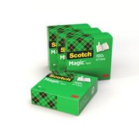 Plakband Scotch Magic 810 19mmx33m onzichtbaar transparant 4 rollen
