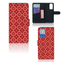 OnePlus 9 Pro Telefoon Hoesje Batik Rood - thumbnail