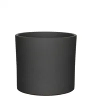 Mica Decorations bloempot Era rond 23x21,5cm donkergrijs
