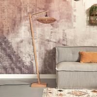 GOOD&MOJO Vloerlamp Tanami Bamboe en rotan, 150cm - thumbnail