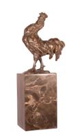 BRONZEN BEELD VAN EEN HAAN