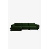 Sissy-Boy Countess 4-zits bank chaise longue links Dark green