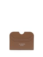 Acne Studios porte-cartes à logo imprimé - Marron