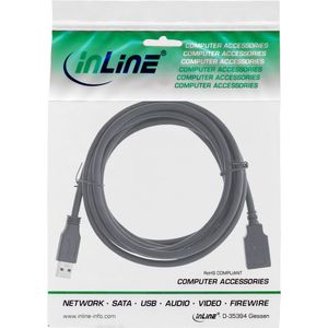 InLine 35620 USB-kabel 2 m USB 3.2 Gen 1 (3.1 Gen 1) USB A USB B Zwart