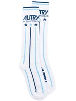 Autry chaussettes à logo imprimé - Blanc