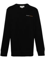 Alexander McQueen sweat en coton à logo brodé - Noir