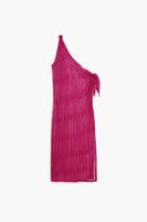 Opengewerkt schouderomslagjurk - RED - U