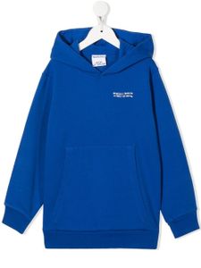 Marcelo Burlon County Of Milan Kids hoodie en coton à logo imprimé - Bleu