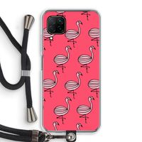 Flamingo: Huawei P40 Lite Transparant Hoesje met koord