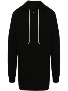 Rick Owens hoodie mi-long en coton biologique - Noir