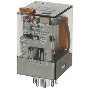 Finder 60.12.9.012.0040 Steekrelais 12 V/DC 10 A 2x wisselcontact 1 stuk(s)