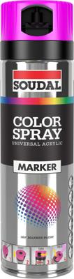 Soudal Color Marker Spray 500 ml | fluo fuxia - 155989 Soudal Color Marker Spray 500 ml | fluo fuxia - 155989