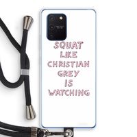 Christian Grey: Samsung Galaxy Note 10 Lite Transparant Hoesje met koord