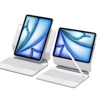 iPad Air 13ʺ (2024) Rebound Magnetic Keyboard Case 360 Pencil Bundle - US Layout-White