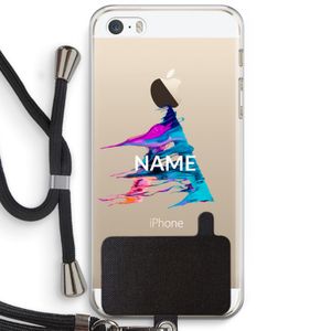 Abstract Spectrum: iPhone 5 / 5S / SE Transparant Hoesje met koord