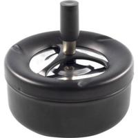 Asbak druk mat zwart rond 11 cm Asbak druk mat zwart rond 11 cm