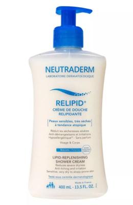 Neutraderm Crème Relipid+ Lipid-Replenishing Shower Cream 400ml Neutraderm Crème Relipid+ Lipid-Replenishing Shower Cream 400ml