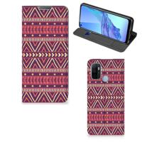 OPPO A53 | A53s | Hoesje met Magneet | Aztec Paars OPPO A53 | A53s | Hoesje met Magneet | Aztec Paars