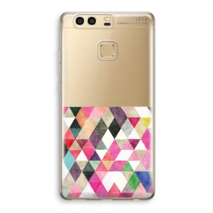 Gekleurde driehoekjes: Huawei P9 Transparant Hoesje