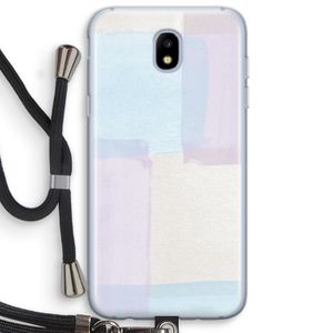 Square pastel: Samsung Galaxy J5 (2017) Transparant Hoesje met koord