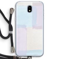 Square pastel: Samsung Galaxy J5 (2017) Transparant Hoesje met koord
