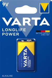 Batterij 9V Varta Alkaline Longlife Power