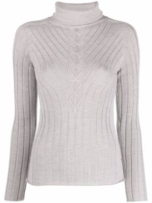 Rossignol pull en maille nervurée - Gris Rossignol pull en maille nervurée - Gris