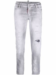 DSQUARED2 jean à patch logo - Gris