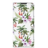 OPPO A54 5G | A74 5G | A93 5G Hoesje maken Flamingo Palms