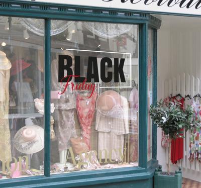 Elegante black friday sticker