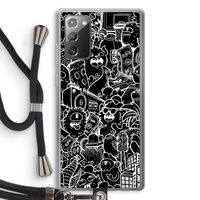 Vexx Black City : Samsung Galaxy Note 20 / Note 20 5G Transparant Hoesje met koord