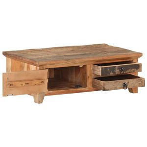 The Living Store - Salontafel - Hout - 90 x 50 x 31 cm - Vintage