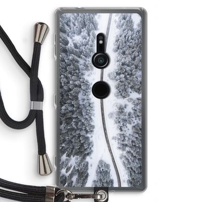 Snøfall: Sony Xperia XZ2 Transparant Hoesje met koord