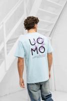 24 Uomo Floral T-shirt Heren Lichtblauw - Maat M - Kleur: Blauw | Soccerfanshop
