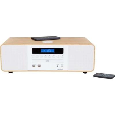 Thomson MIC201IBT Micro HiFi-systeem - Bluetooth - Radio - CD - MP3 - USB - Wit + Inductie