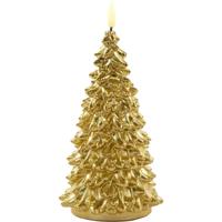 Anna&apos;s Collection Led kaars wax kerstboom goud 9,5x20cm