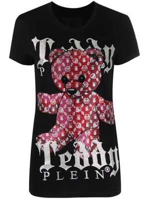 Philipp Plein t-shirt à logo imprimé - Noir