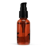 Glazen fles - Bruin (incl. varierende doppen) 30 ml / Olie / Crème Dispenser