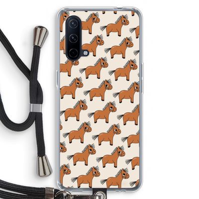 Pony: OnePlus Nord CE 5G Transparant Hoesje met koord