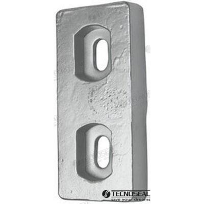 TEN00267 - Zinkplaatanode 150x69x25mm 1,46kg