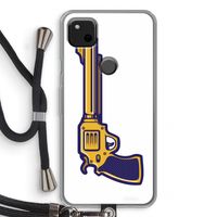 Pew Pew Pew: Pixel 4a Transparant Hoesje met koord