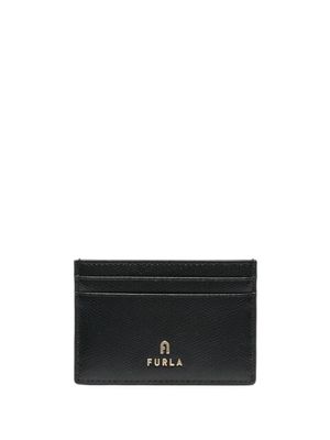 Furla porte-cartes en cuir - Noir