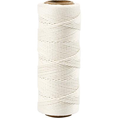 Creativ Company Bamboekoord, dikte 1 mm, wit, 65 m/ 1 rol