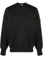 Stone Island pull à patch Compass - Noir