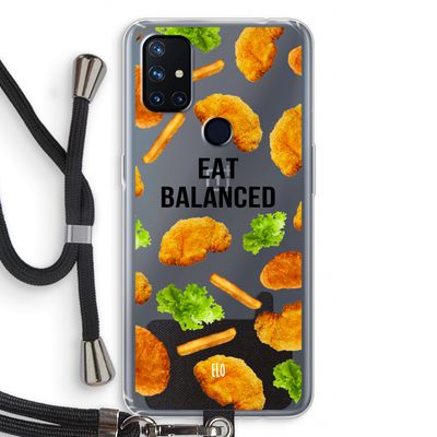 Eat Balanced: OnePlus Nord N10 5G Transparant Hoesje met koord