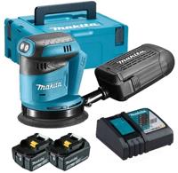 Makita dbo180rtj 18v excenter schuurmachine | 5.0ah li-ion - dbo180rtj