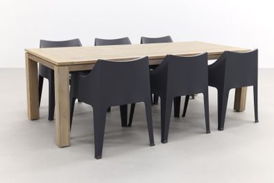 Coccolona antraciet/Rome grey 240 cm. tuinset - 7-delig