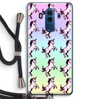 Musketon Unicorn: Huawei Mate 10 Pro Transparant Hoesje met koord