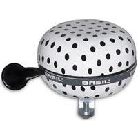 Basil polkadot - fietsbel - wit / zwart